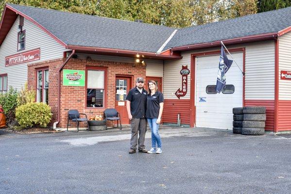 Meghan and Gordon Fox own and operate Pittsford Automotive Center in Pittsford, Vermont.