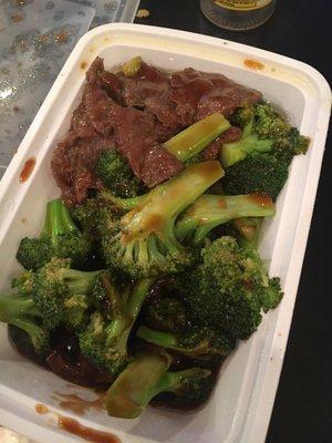 Beef broccoli always tasty.