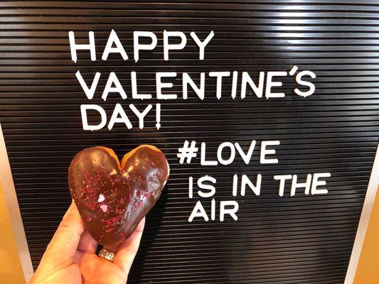 Happy Valentine's Day! We love the heart shaped donuts!