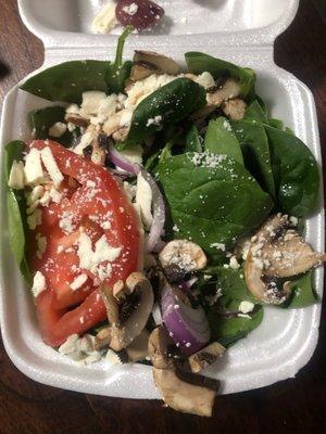 Greek Spinach Salad