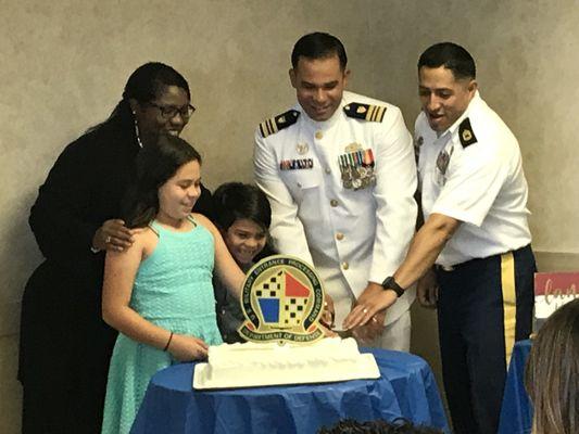 Change of Command Cake Cutting Ceremony; 29 June 2018