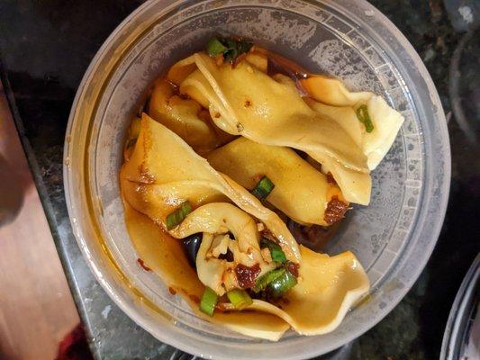 Spicy Tangy Dumplings Szechuan Style