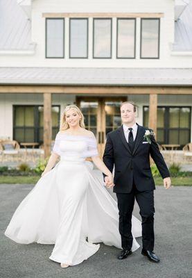 Custom Bride Madison in her Stacie A. Atelier Dress from Sparkle & Sass by Stacie in Alpharetta