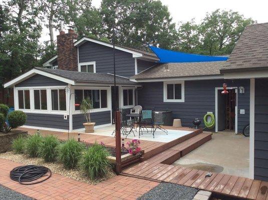 house after re-siding with insulated vinyl siding