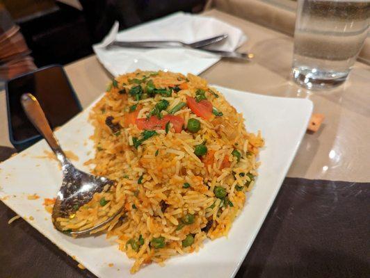 Vegetable biryani