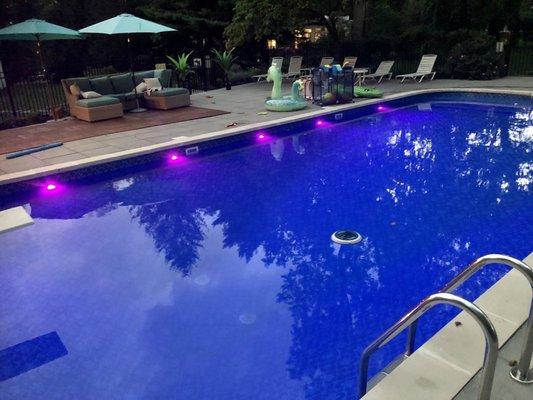 Pool lightning at Dusk - SR Smith Led Lighting