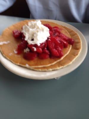 Strawberry pancakes