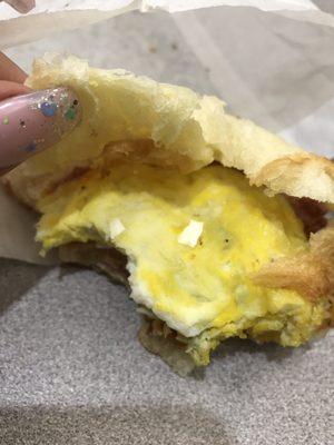 egg shell in my sandwich