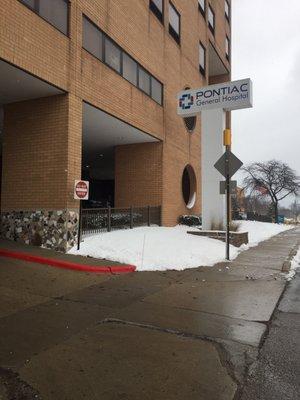 Main Entrance. Now Pontiac General Hospital