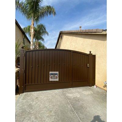 RV Gate with a door built into the Gate