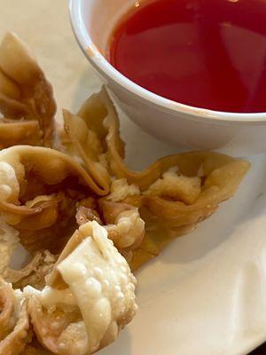 Crab Ragoons , great flavor although could use a bit more filling!