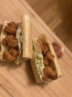 Golden Fried Shrimp Po'Boy w Provolone