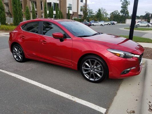 This is my car as soon as I got home from Bunkey's. We will definitely be back.