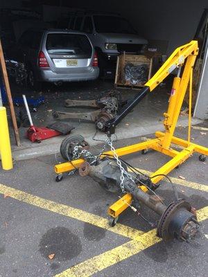 Used axles from an 06 F-350 for a 95 E-150 4x4 axle upgrade