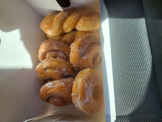 Glazed Twists, Original Donut, Cinnamon Buns 5/11/24