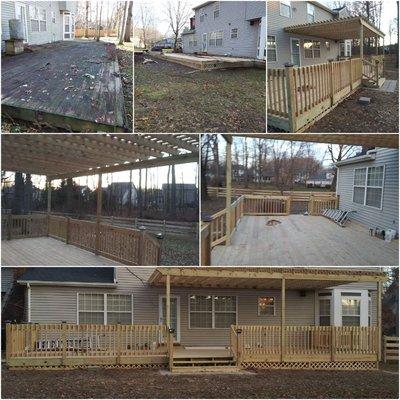 16x40 deck with 16x25 pergola!