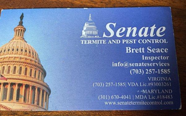 Senate Termite & Pest Control