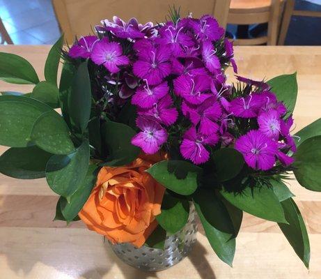 Gorgeous fresh flowers for the table.