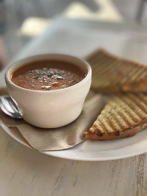 Tomato Bisque and Pimento Cheese w/Jalapeño Jam