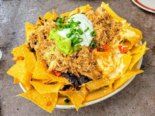 Nachos w/ Pulled Chicken