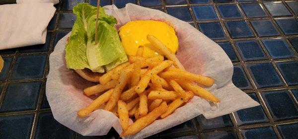 Big A$$ Burger with fries