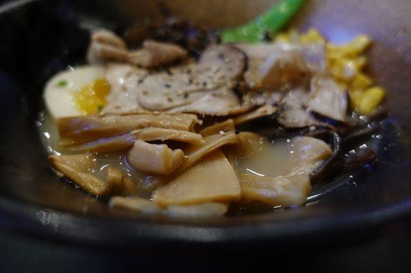 Signature bowl with corn, mushrooms, sprouts added