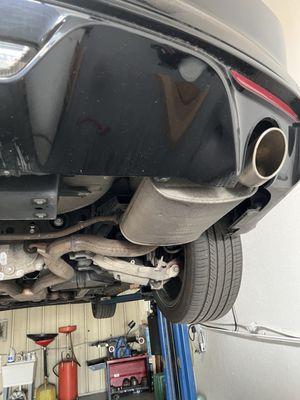 Stock exhaust