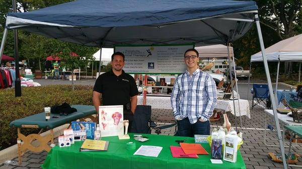 Our owner Earl Cox, PT along with a Tech TJ Holdredge helping a local event in Purcellville, VA.