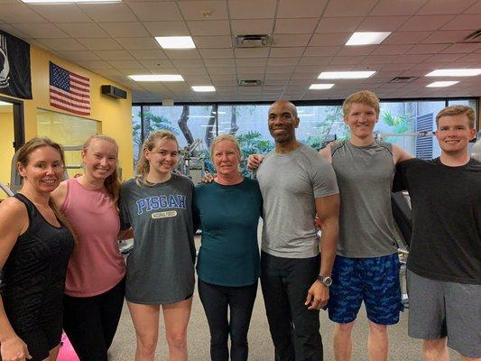 Family that workout together says together.