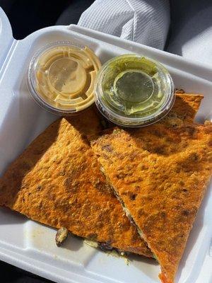 Carne asada quesadilla