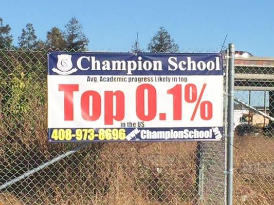 Advertisement for Champion School