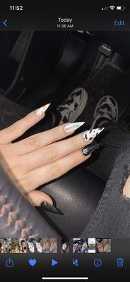 Louis Vuitton cow nails (these were soo fkn bomb I loved them)