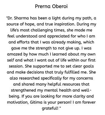 Testimonial by Prerna