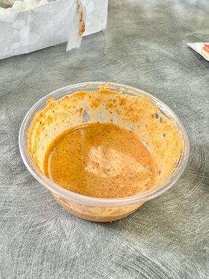 Spicy chipotle sauce is incredible!!! Try it with fries.