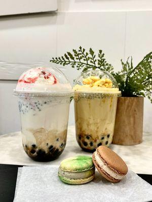 Malai Kulfi Milk Tea and Mango Kulfi Milk Tea