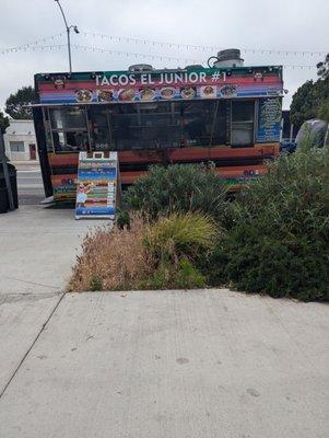 They also have a few tables and chairs set up a long the side walk