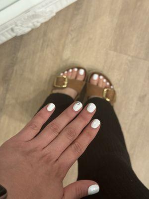 Mani by Liz, pedi by Tihn