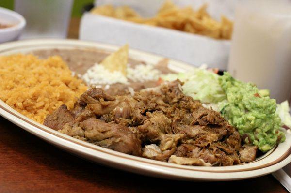 Carnitas Plate ($15)