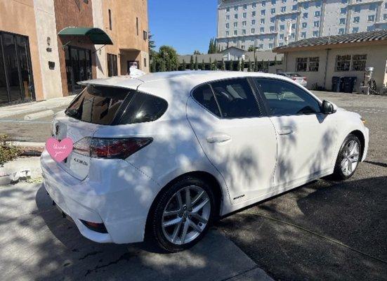 My partners car sparkly clean