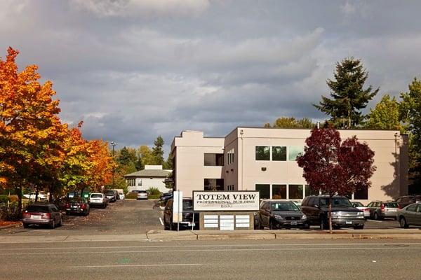 Our office conveniently located next to I405 in Kirkland.  Free, easily accessible parking.