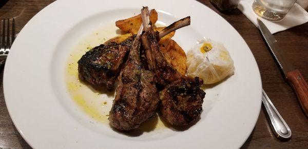 Delicious lamb chops