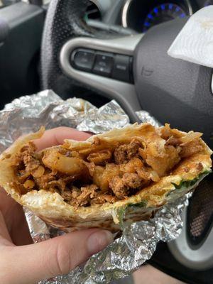 chorizo breakfast burrito