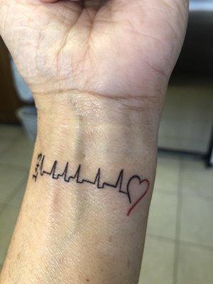 My sisters husbands heartbeat