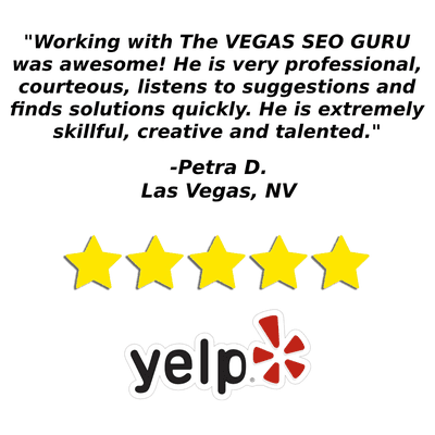 Vegas SEO Guru Yelp Review