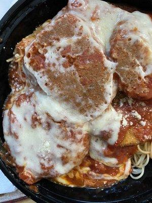 The best Eggplant Parmesan Pasta