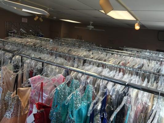 Our Showroom, we carry sizes 00-8x