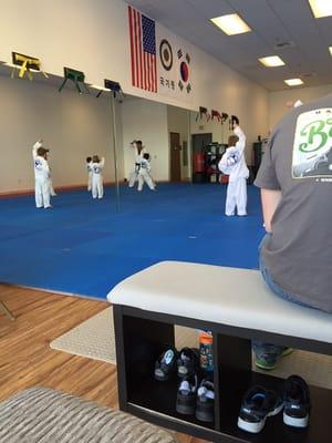 A class at My Focus Taekwondo