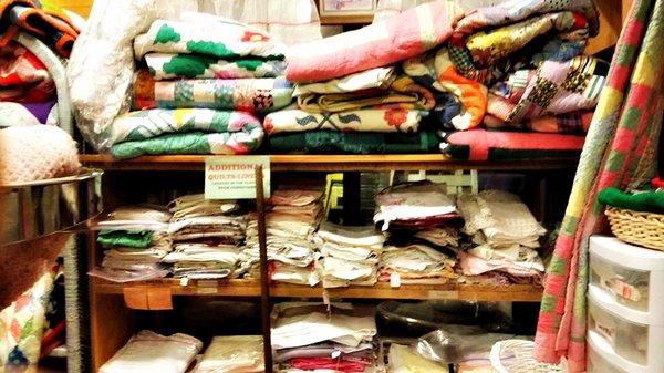 Vintage linens and quilts