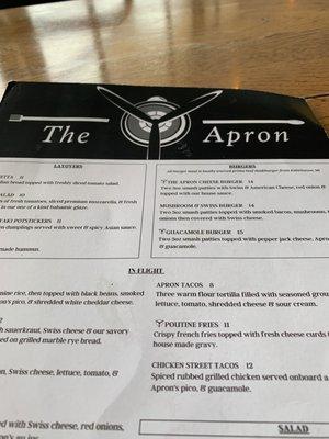 A quick look at the current menu at the time of my visit.