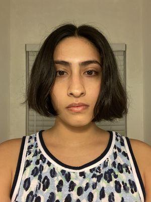 Uneven haircut